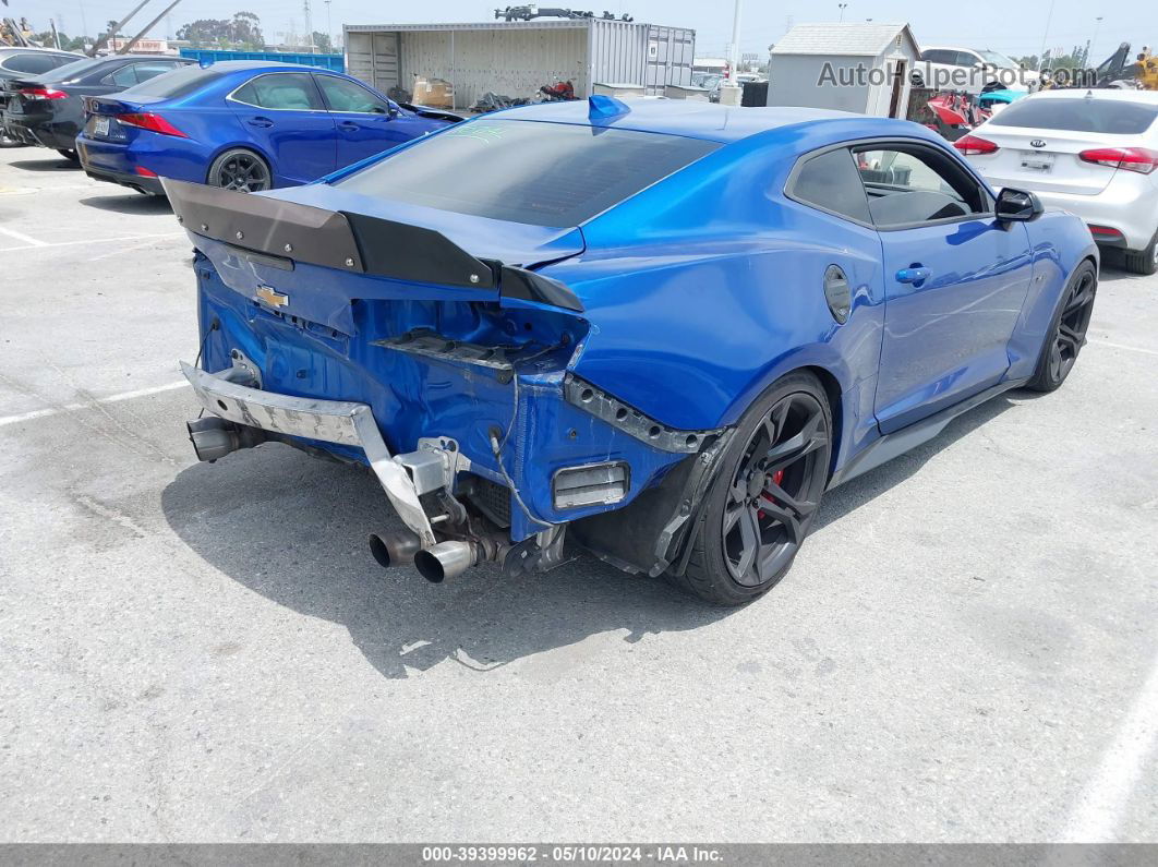 2018 Chevrolet Camaro 1ss Blue vin: 1G1FE1R72J0153975