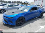 2018 Chevrolet Camaro 1ss Blue vin: 1G1FE1R72J0153975