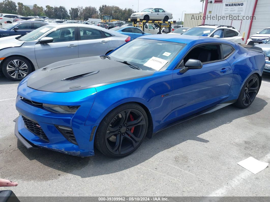 2018 Chevrolet Camaro 1ss Синий vin: 1G1FE1R72J0153975