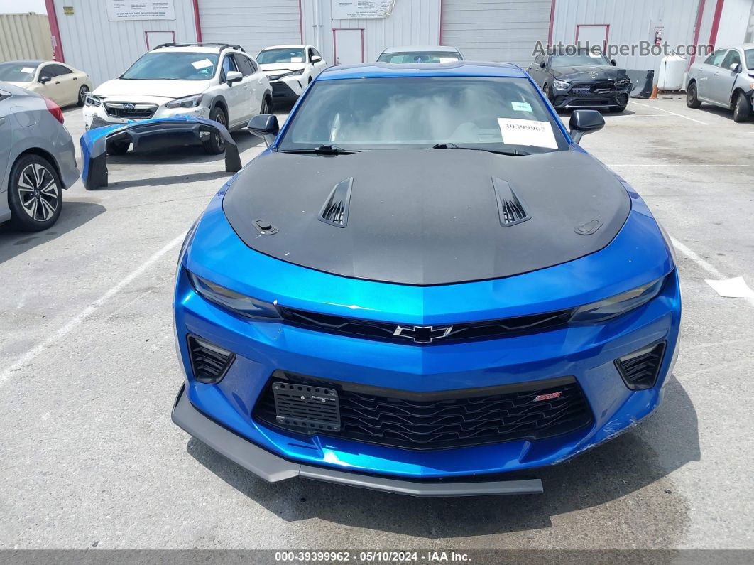 2018 Chevrolet Camaro 1ss Синий vin: 1G1FE1R72J0153975