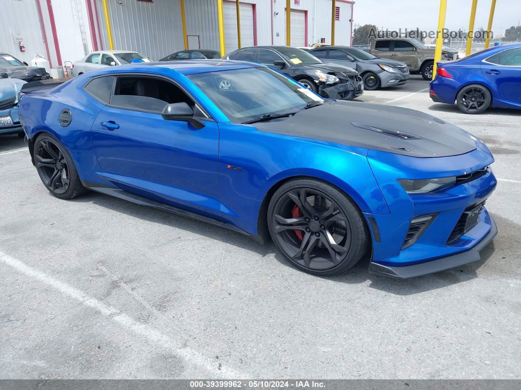 2018 Chevrolet Camaro 1ss Синий vin: 1G1FE1R72J0153975