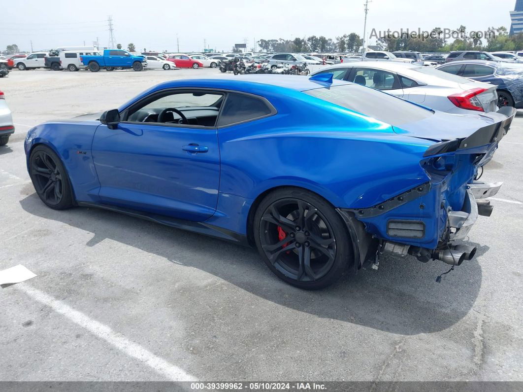 2018 Chevrolet Camaro 1ss Blue vin: 1G1FE1R72J0153975