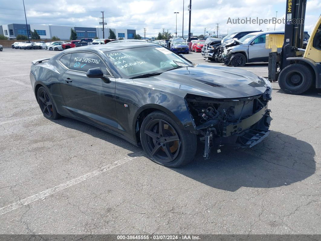 2018 Chevrolet Camaro 1ss Black vin: 1G1FE1R73J0137428