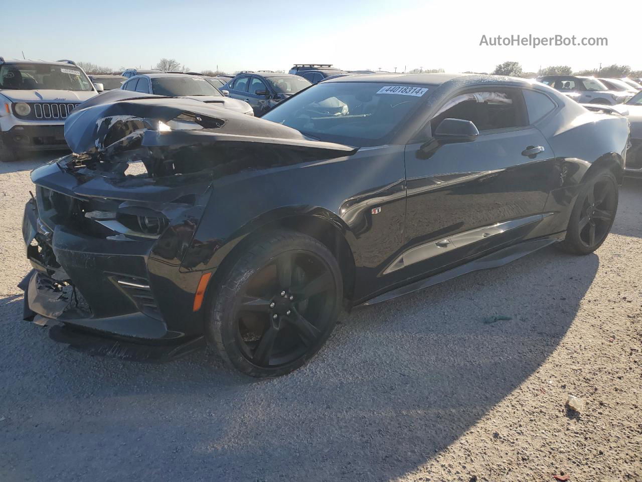 2017 Chevrolet Camaro Ss Black vin: 1G1FE1R75H0144813