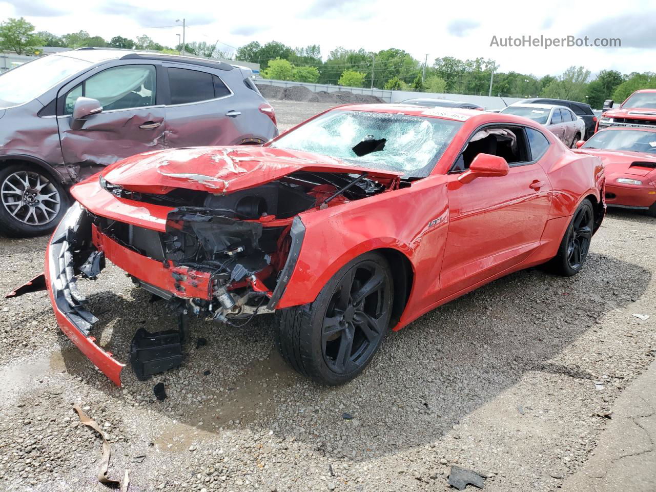 2020 Chevrolet Camaro Lz Красный vin: 1G1FE1R76L0105043