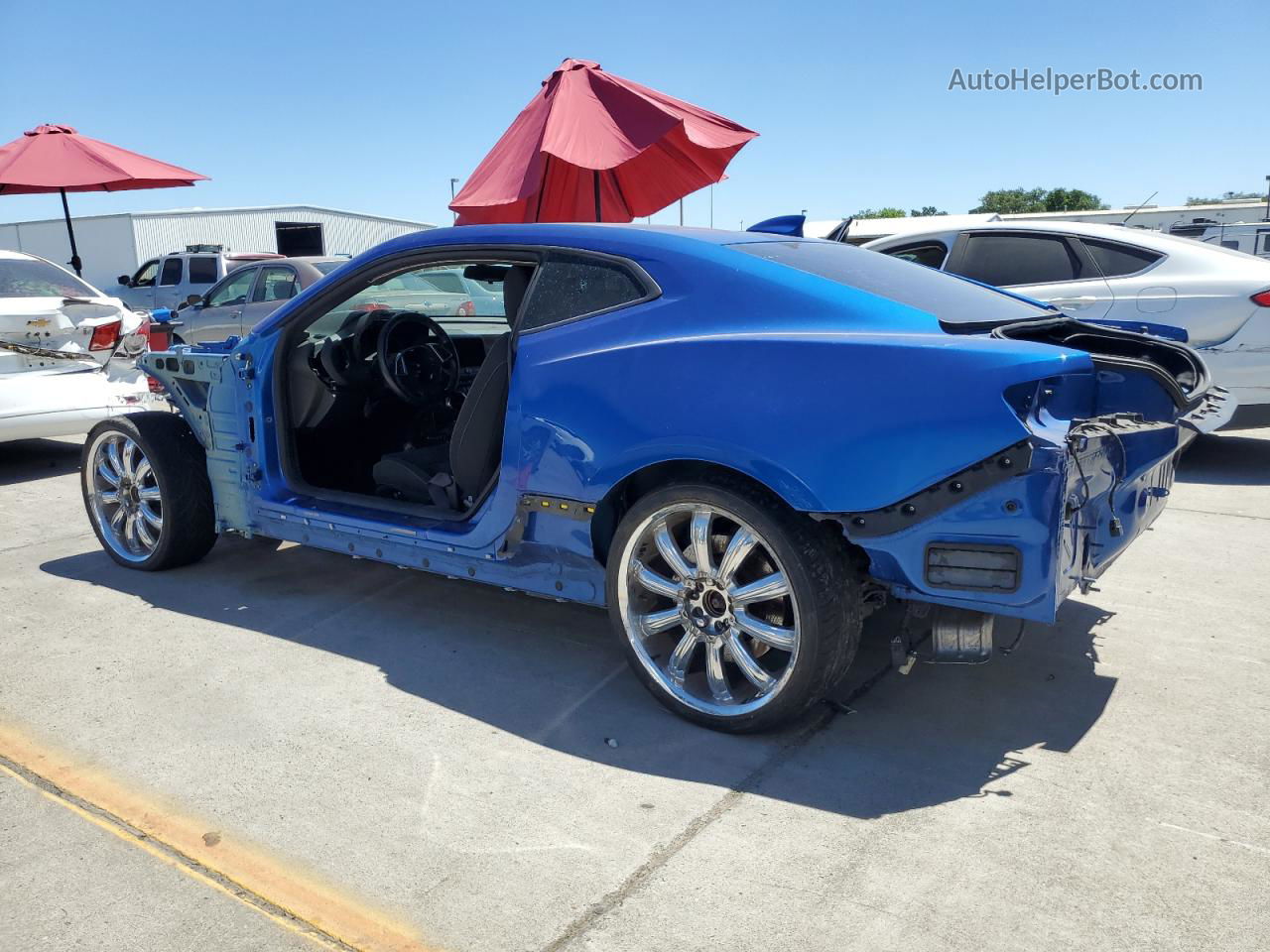 2017 Chevrolet Camaro Ss Blue vin: 1G1FE1R77H0144702