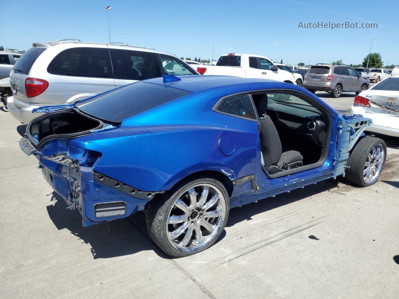 2017 Chevrolet Camaro Ss Blue vin: 1G1FE1R77H0144702