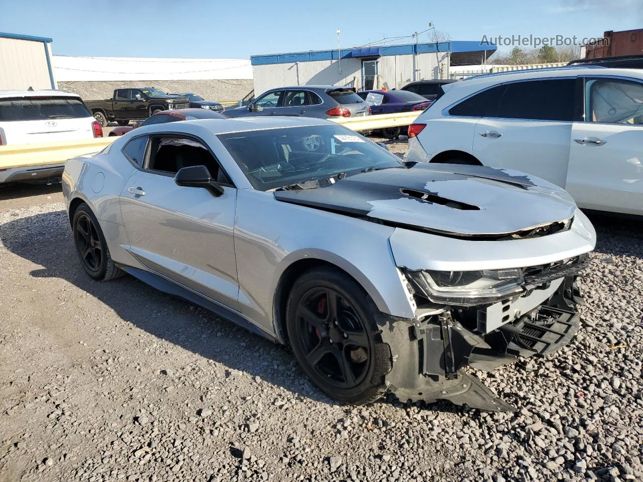 2017 Chevrolet Camaro Ss Silver vin: 1G1FE1R77H0214876