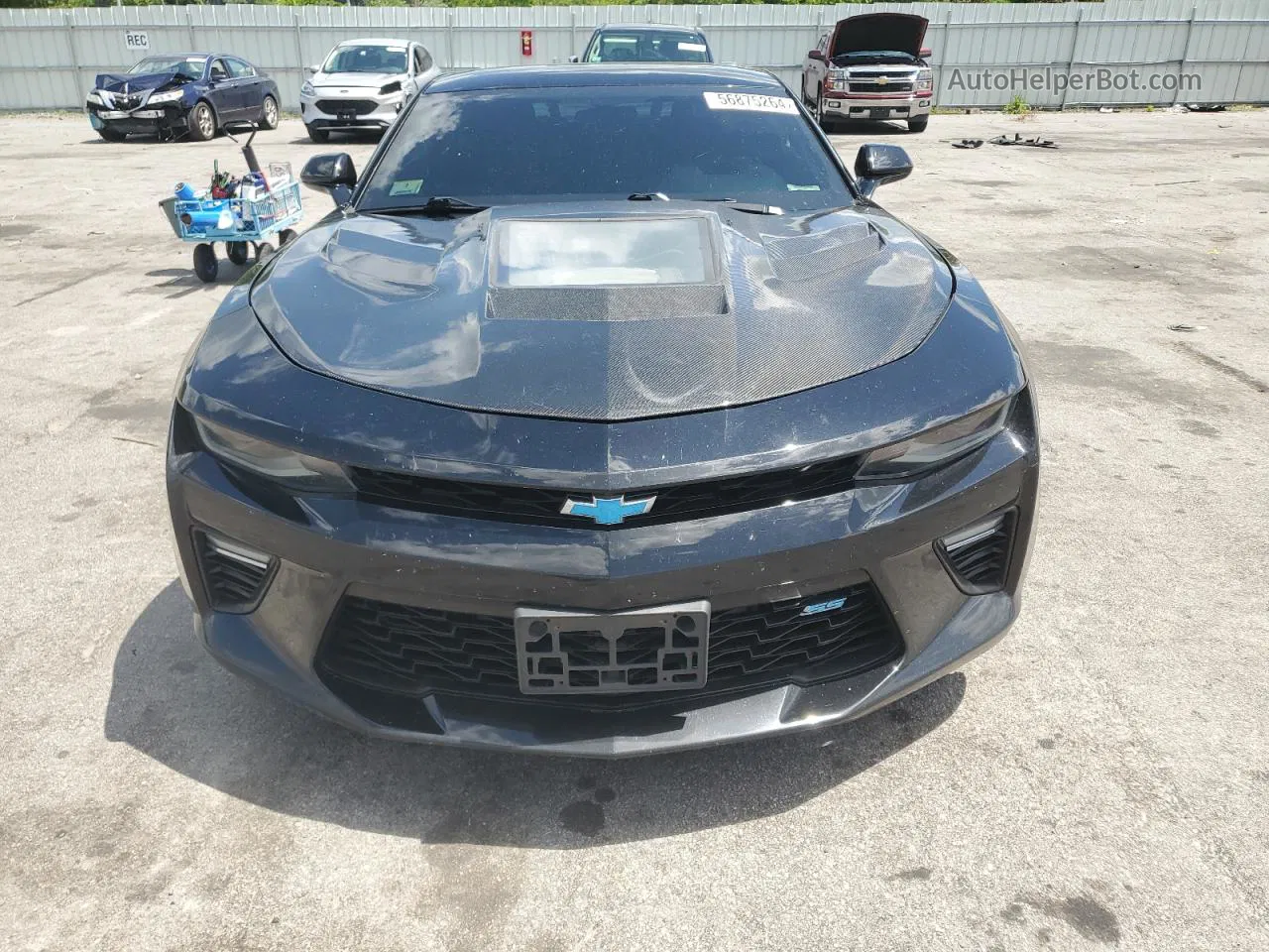 2018 Chevrolet Camaro Ss Black vin: 1G1FE1R78J0177682