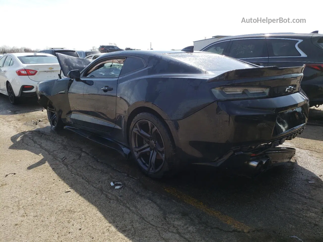 2017 Chevrolet Camaro Ss Black vin: 1G1FE1R79H0111796