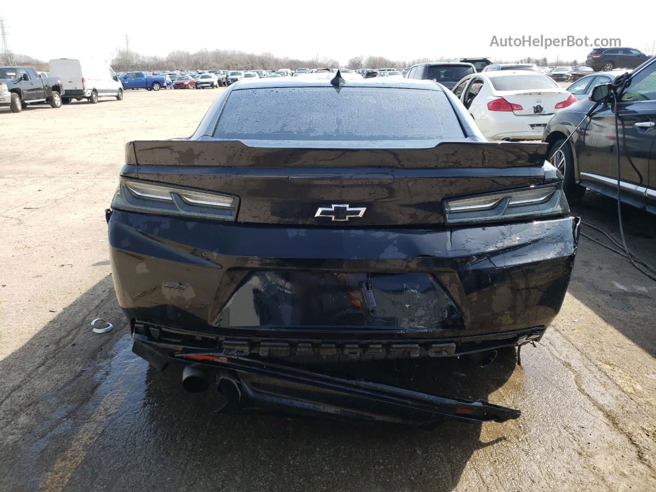 2017 Chevrolet Camaro Ss Black vin: 1G1FE1R79H0111796