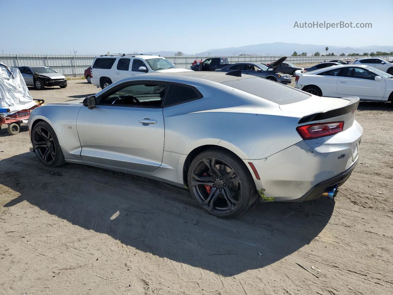 2018 Chevrolet Camaro Ss Silver vin: 1G1FE1R79J0160986