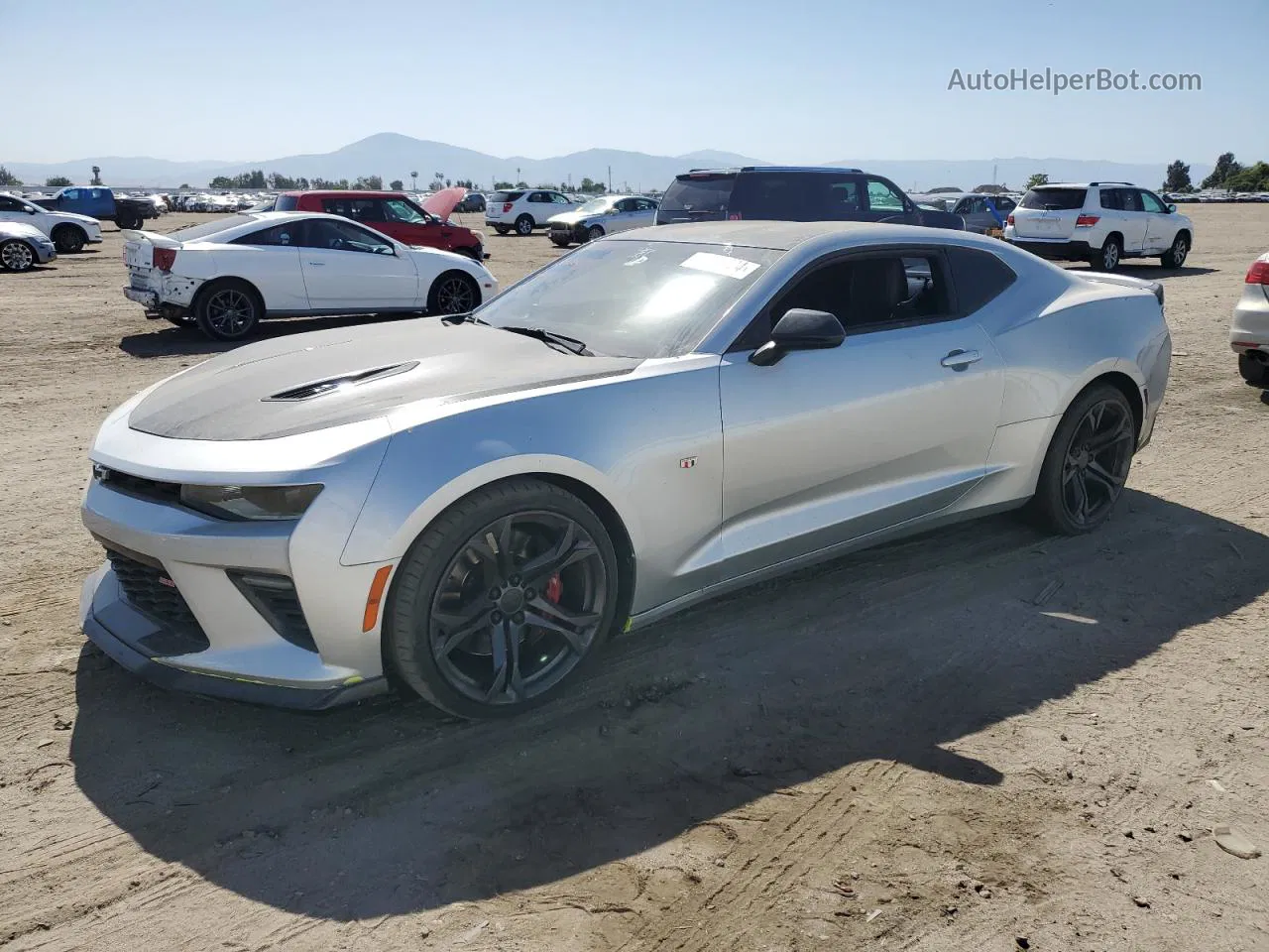 2018 Chevrolet Camaro Ss Silver vin: 1G1FE1R79J0160986