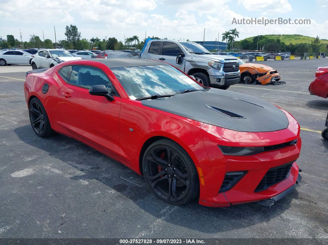 2018 Chevrolet Camaro 1ss Red vin: 1G1FE1R7XJ0153576