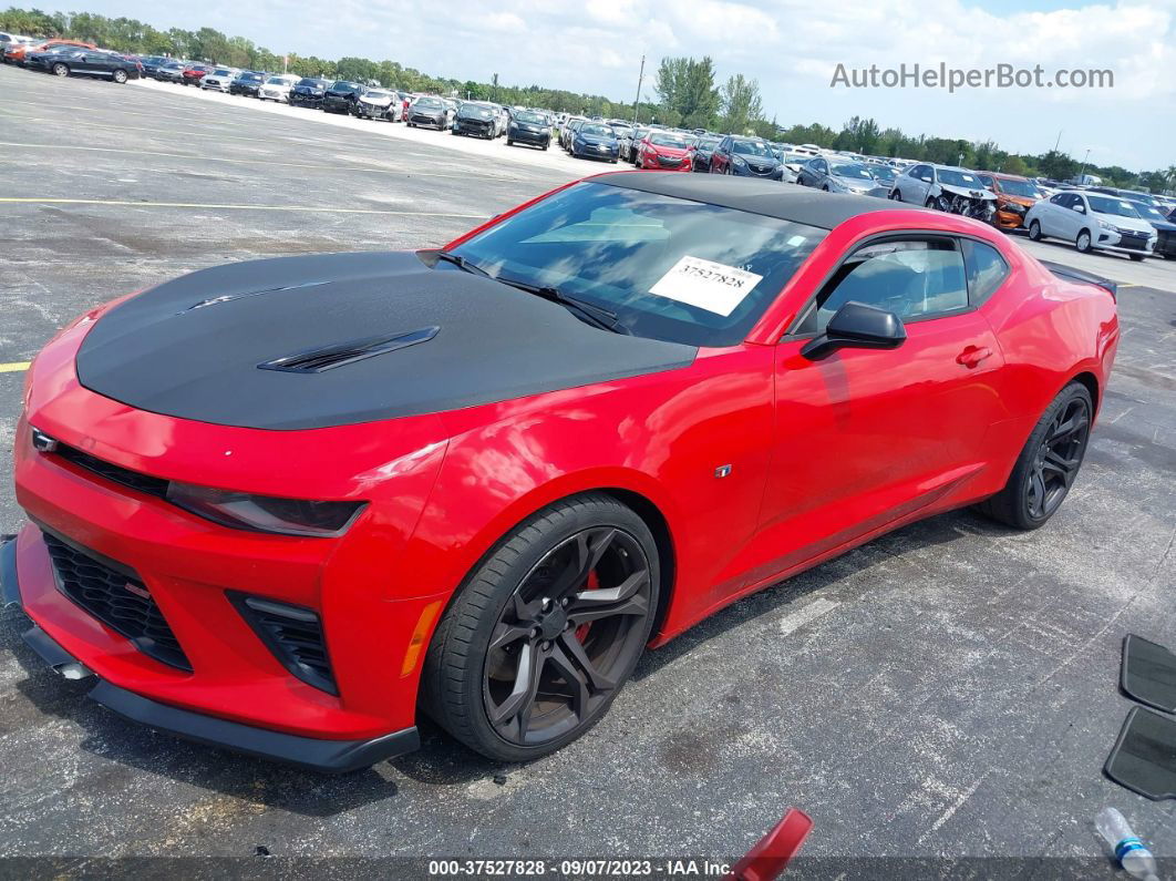 2018 Chevrolet Camaro 1ss Red vin: 1G1FE1R7XJ0153576