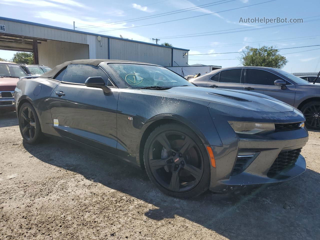 2018 Chevrolet Camaro Ss Gray vin: 1G1FE3D75J0158848