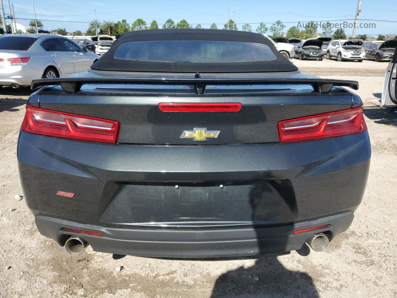 2018 Chevrolet Camaro Ss Gray vin: 1G1FE3D75J0158848