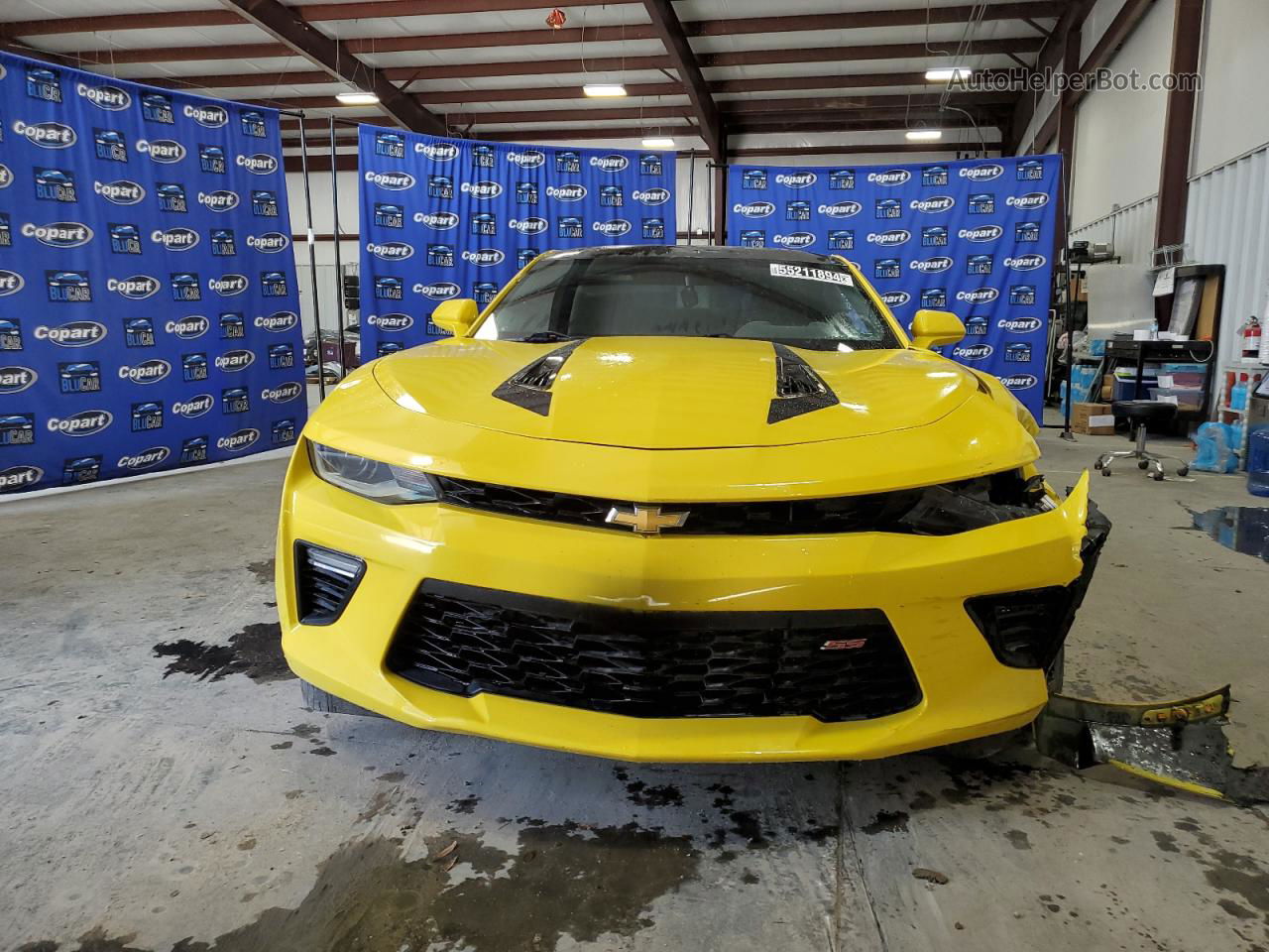 2018 Chevrolet Camaro Ss Yellow vin: 1G1FF1R70J0128019