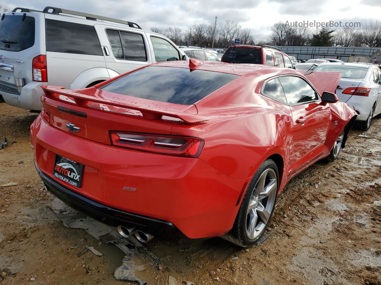 2017 Chevrolet Camaro Ss Red vin: 1G1FF1R71H0179295