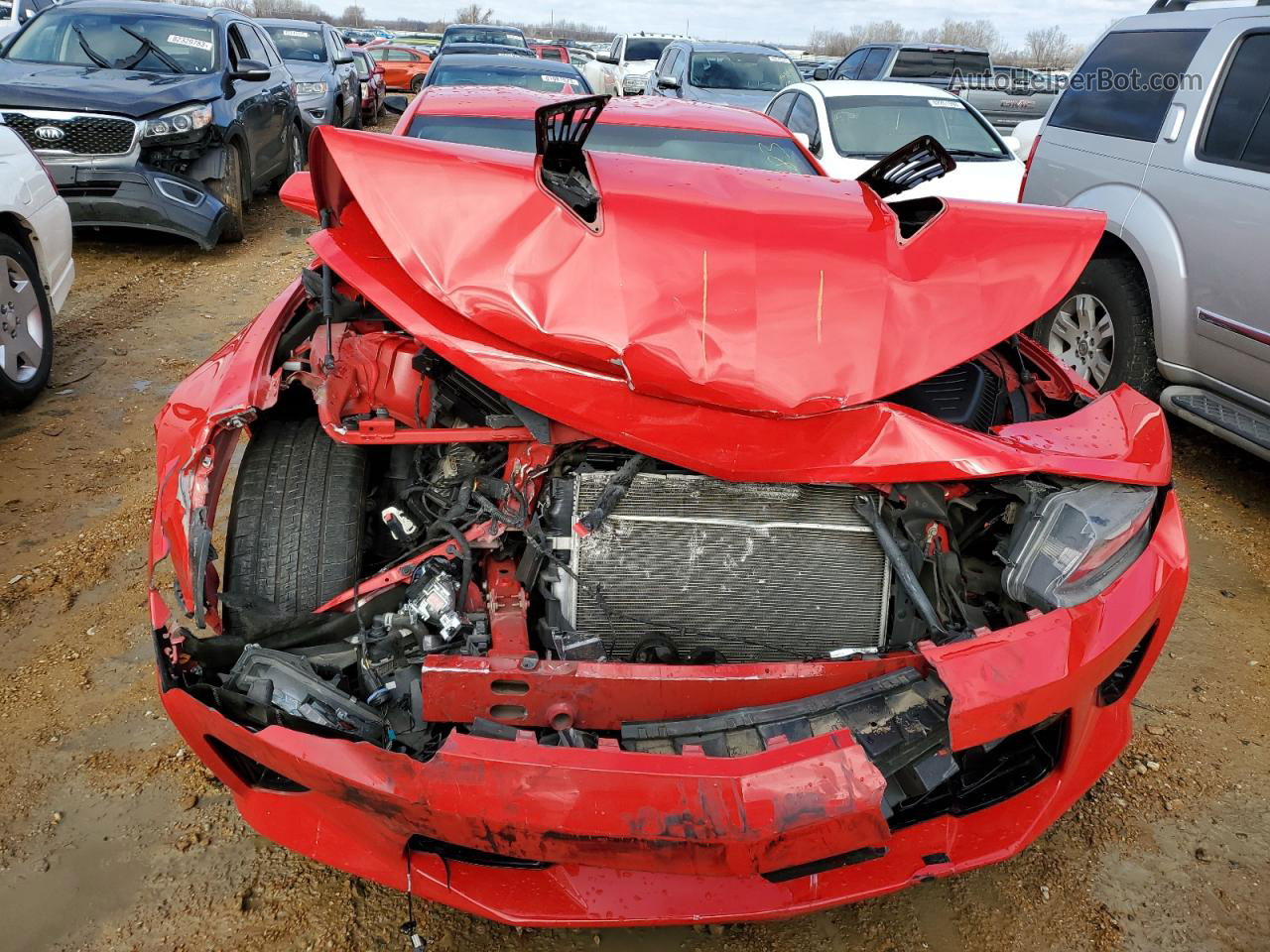 2017 Chevrolet Camaro Ss Red vin: 1G1FF1R71H0179295