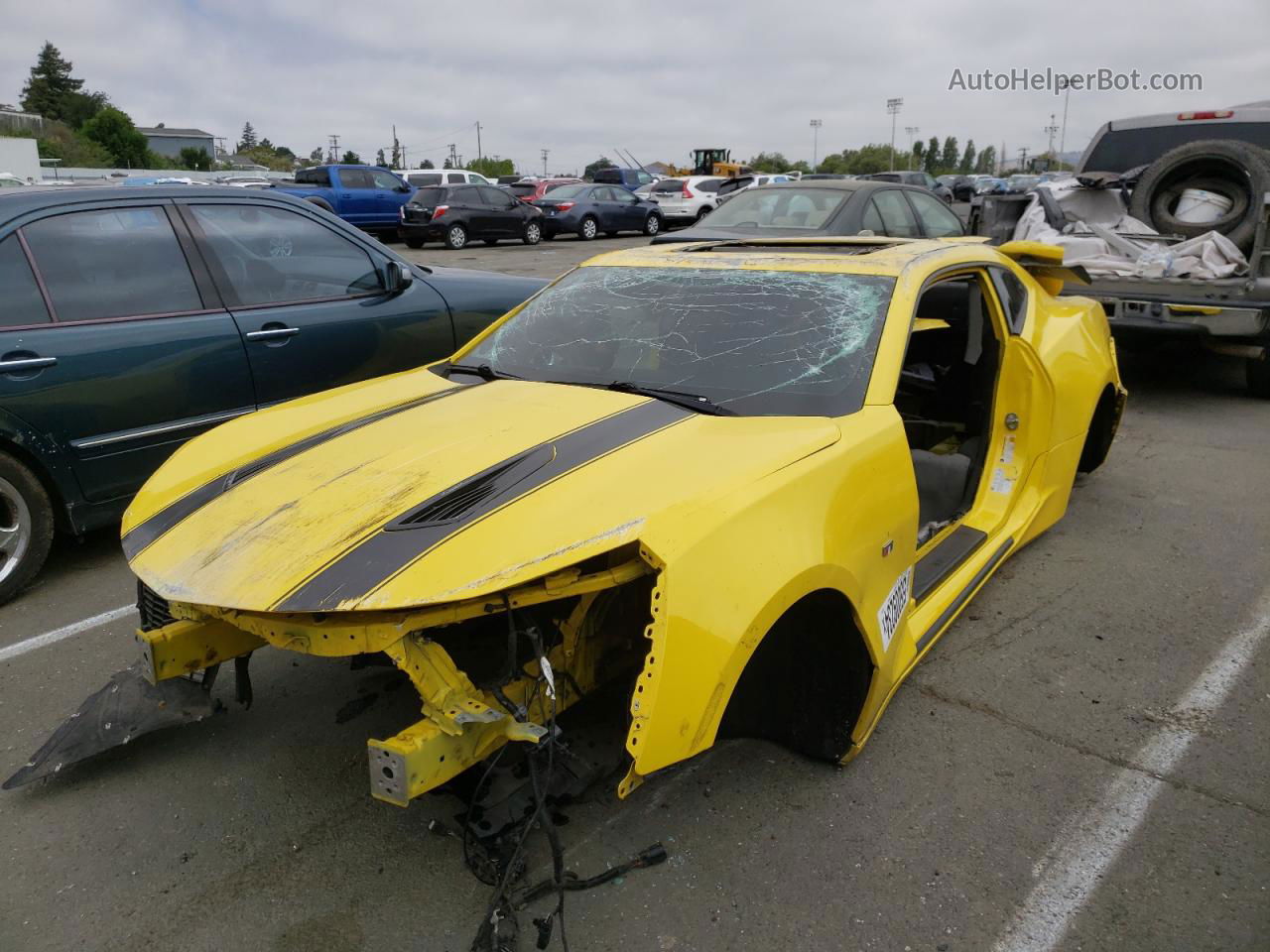 2017 Chevrolet Camaro Ss Yellow vin: 1G1FF1R71H0203935