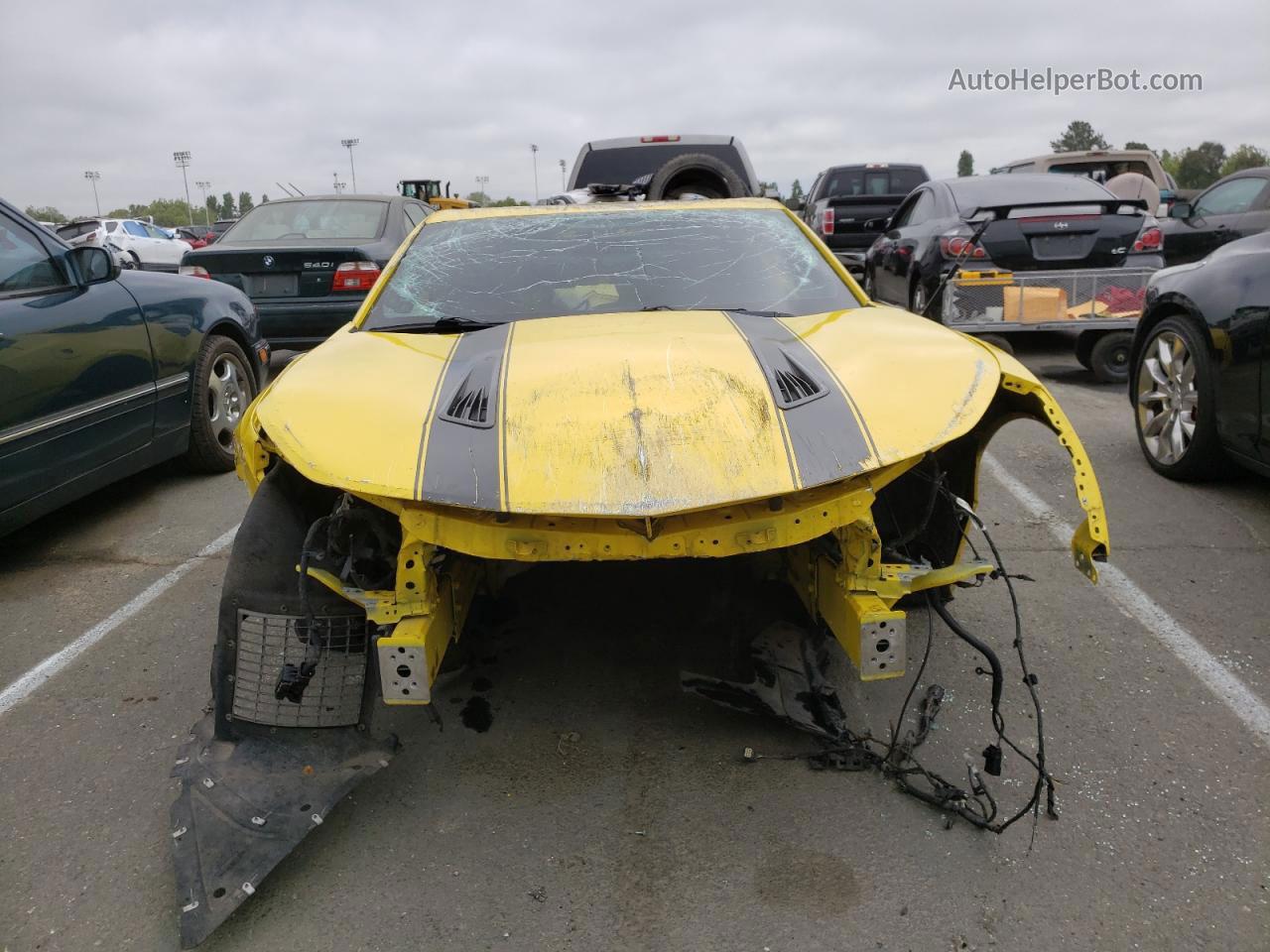 2017 Chevrolet Camaro Ss Yellow vin: 1G1FF1R71H0203935