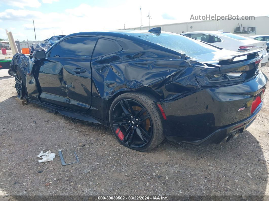 2018 Chevrolet Camaro 1ss Black vin: 1G1FF1R71J0138896