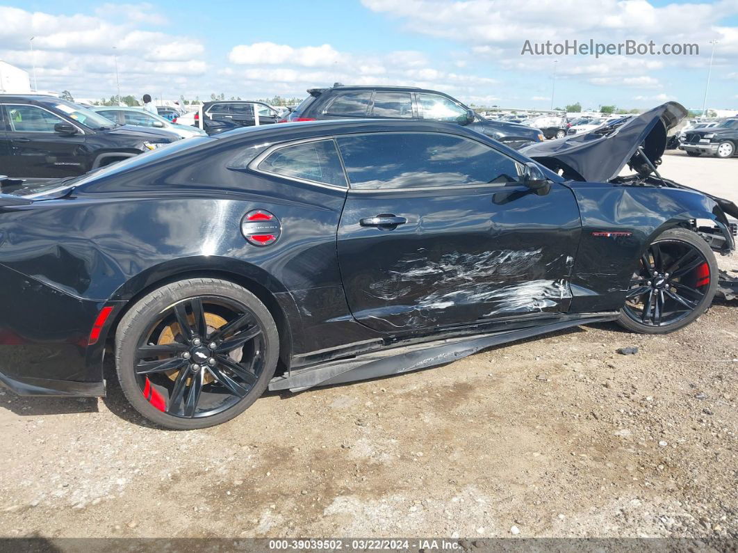 2018 Chevrolet Camaro 1ss Black vin: 1G1FF1R71J0138896