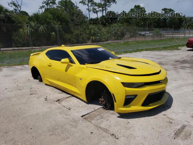 2018 Chevrolet Camaro Ss Yellow vin: 1G1FF1R71J0155259