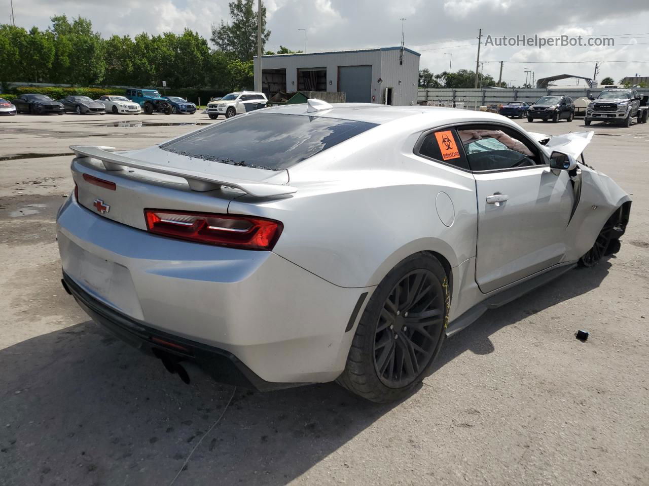 2018 Chevrolet Camaro Ss Silver vin: 1G1FF1R71J0182610