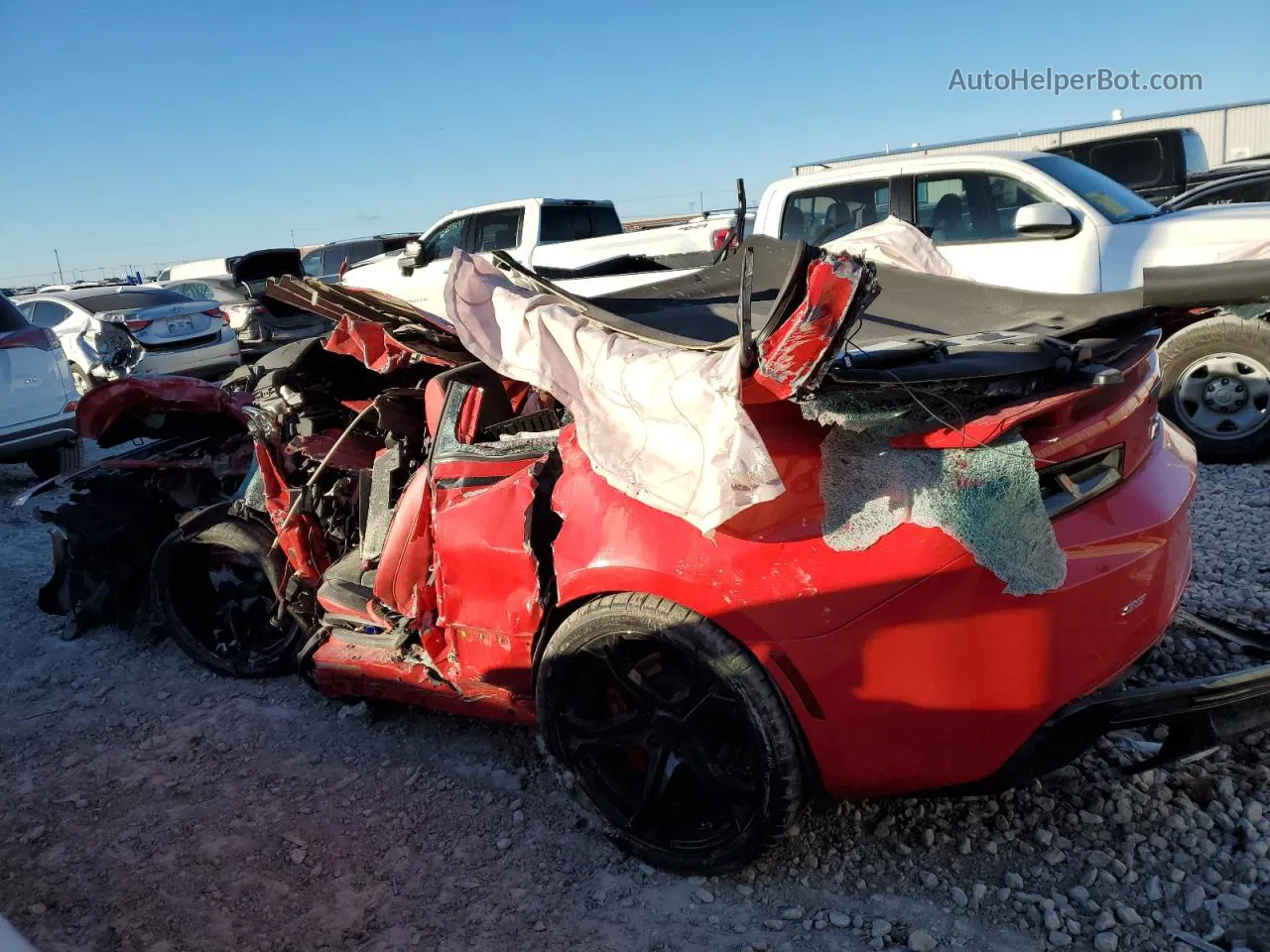 2017 Chevrolet Camaro Ss Red vin: 1G1FF1R72H0143051