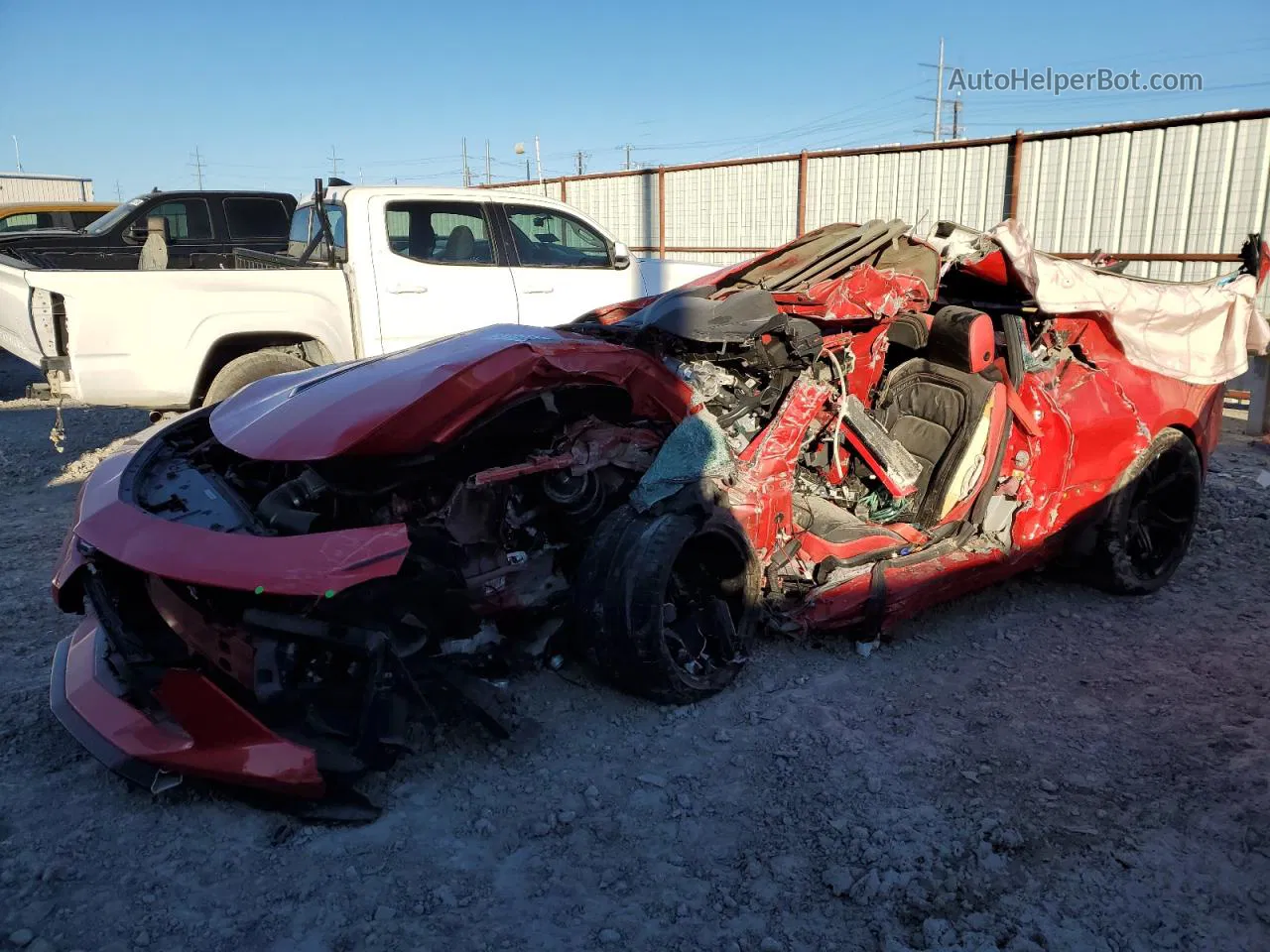 2017 Chevrolet Camaro Ss Red vin: 1G1FF1R72H0143051