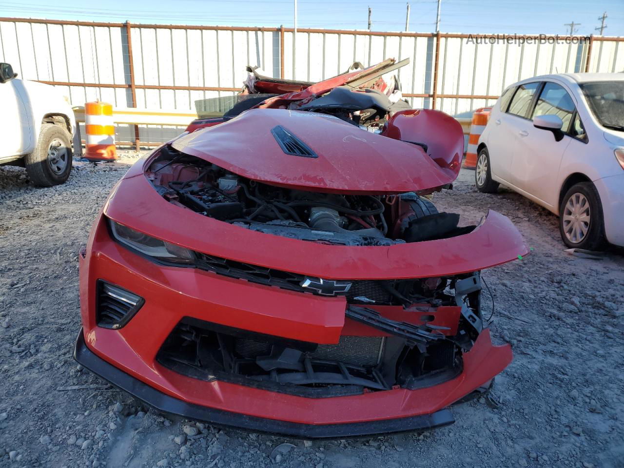 2017 Chevrolet Camaro Ss Red vin: 1G1FF1R72H0143051