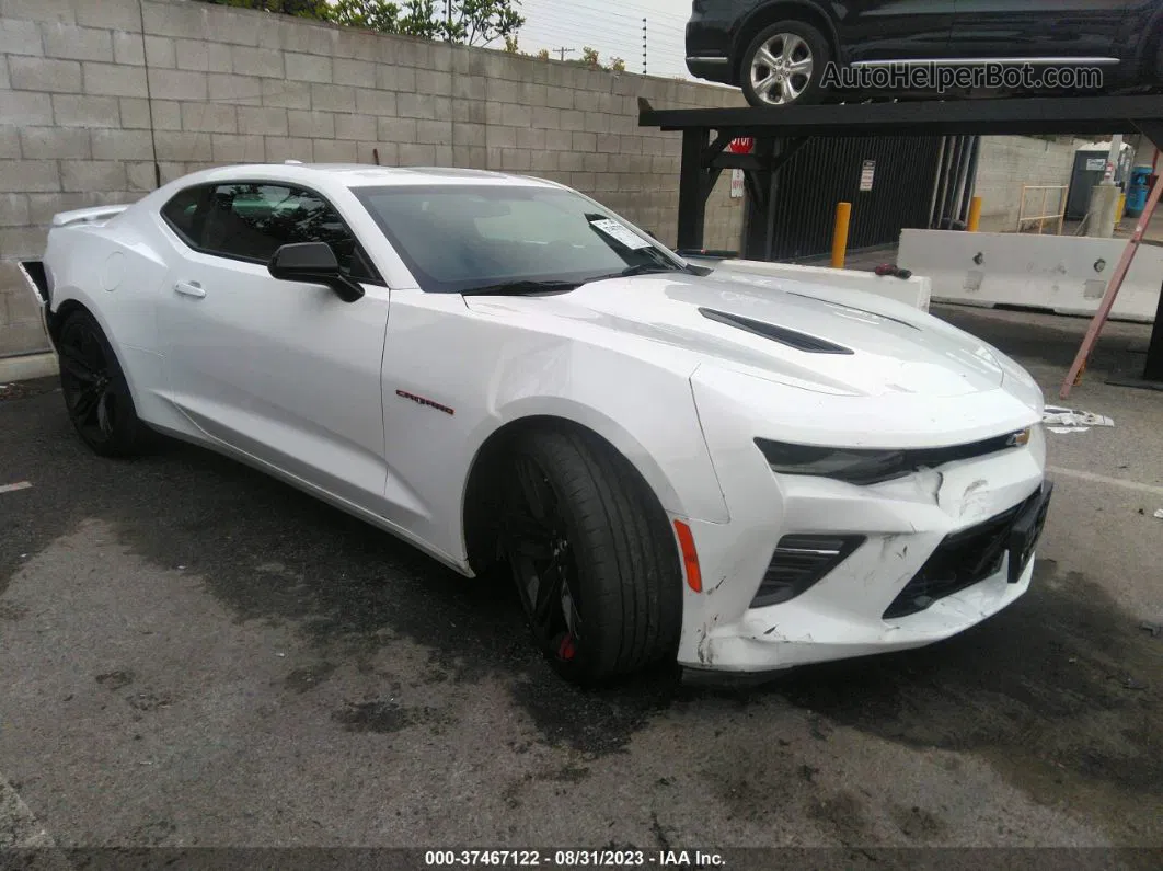 2018 Chevrolet Camaro 1ss White vin: 1G1FF1R72J0168134