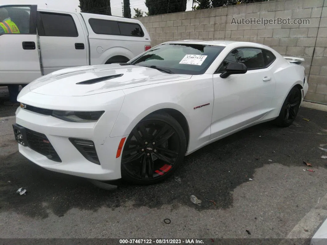 2018 Chevrolet Camaro 1ss White vin: 1G1FF1R72J0168134