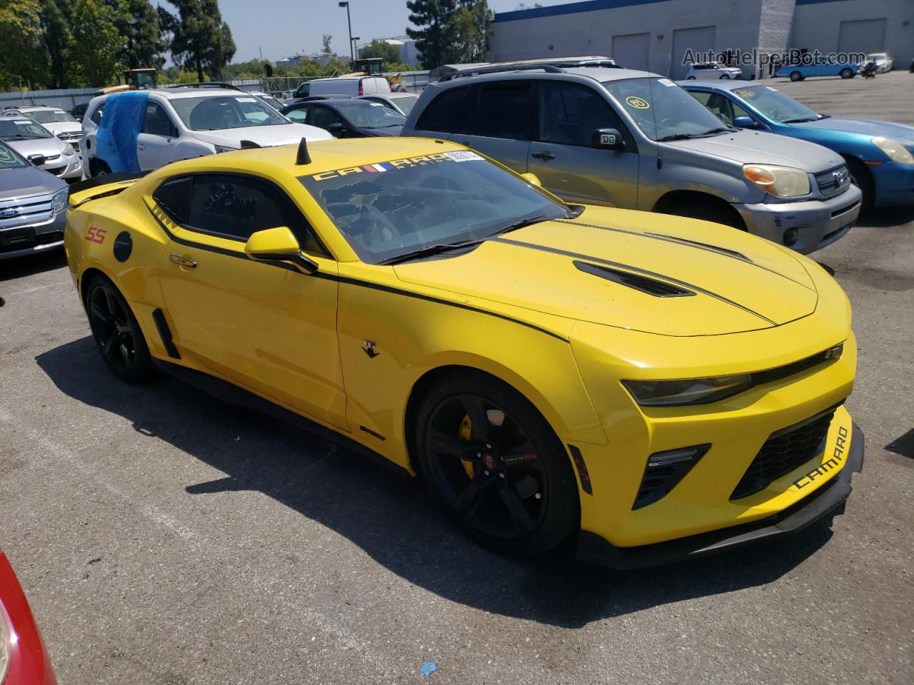 2017 Chevrolet Camaro Ss Yellow vin: 1G1FF1R73H0160330