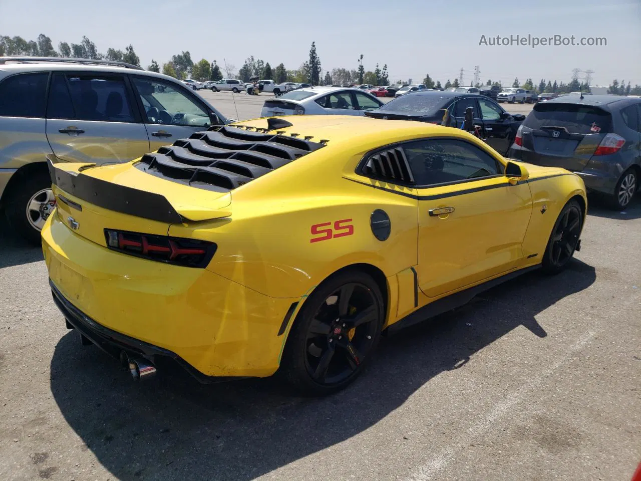 2017 Chevrolet Camaro Ss Yellow vin: 1G1FF1R73H0160330