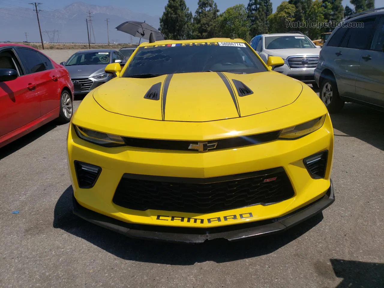 2017 Chevrolet Camaro Ss Yellow vin: 1G1FF1R73H0160330