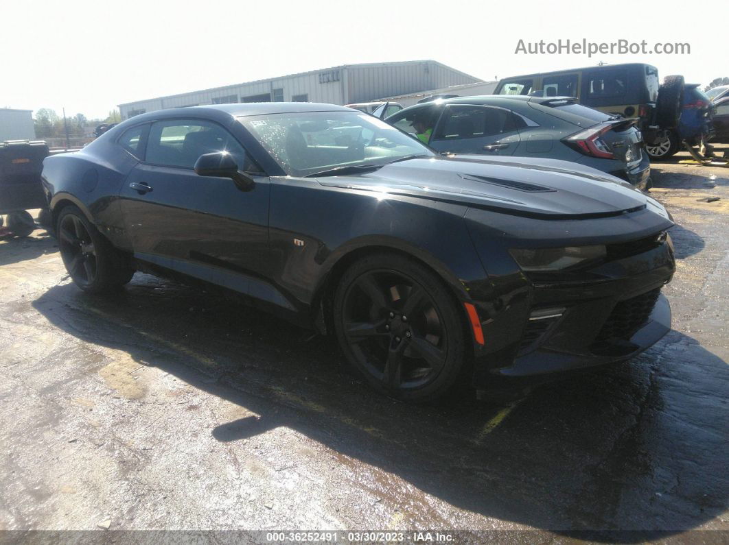 2018 Chevrolet Camaro 1ss Black vin: 1G1FF1R73J0177280