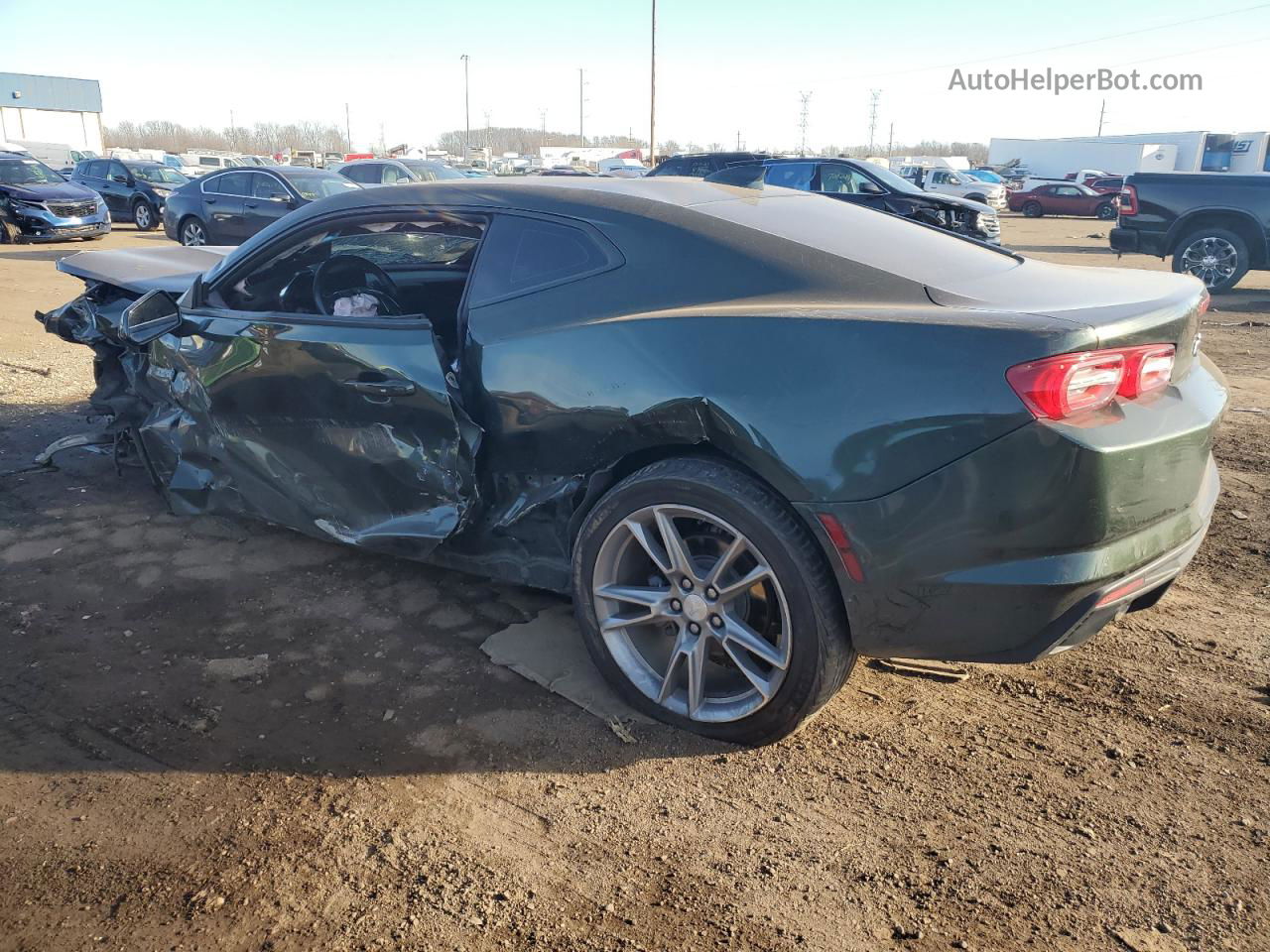 2020 Chevrolet Camaro Lz Зеленый vin: 1G1FF1R73L0111136