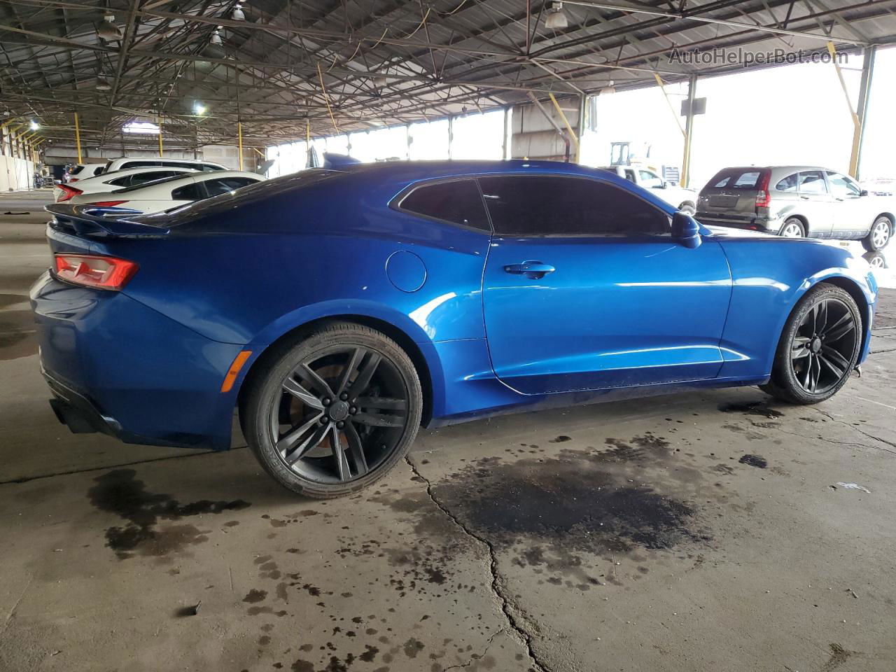 2017 Chevrolet Camaro Ss Blue vin: 1G1FF1R74H0134061