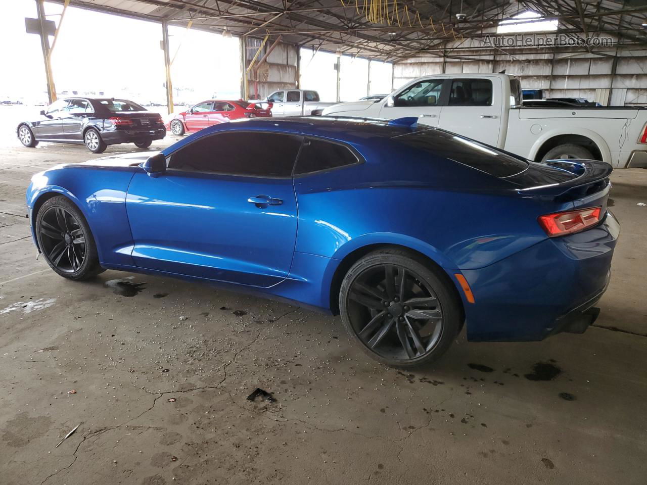 2017 Chevrolet Camaro Ss Синий vin: 1G1FF1R74H0134061