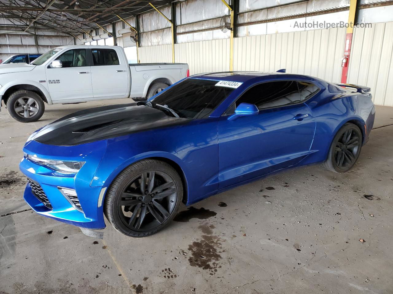 2017 Chevrolet Camaro Ss Blue vin: 1G1FF1R74H0134061