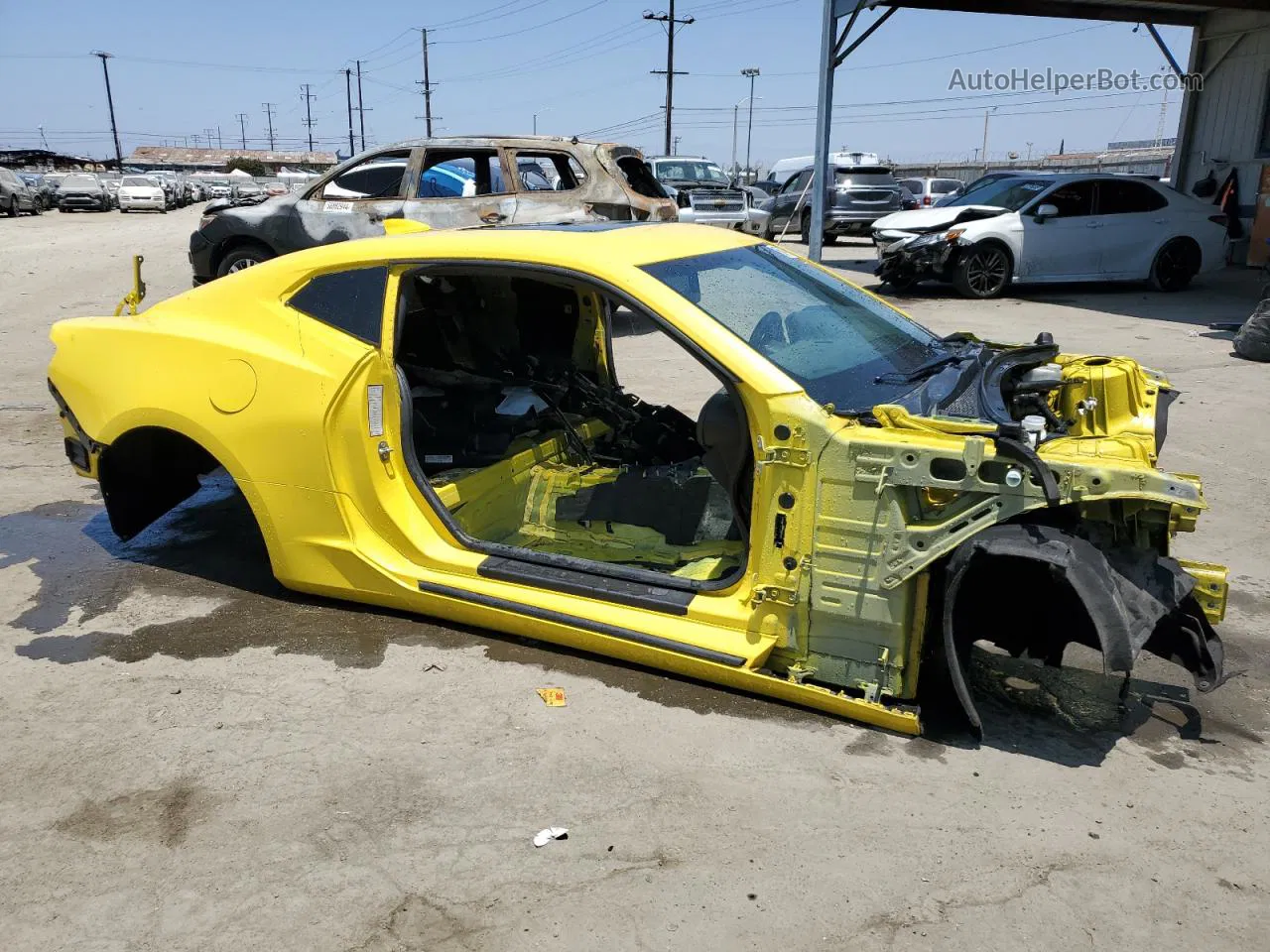 2017 Chevrolet Camaro Ss Yellow vin: 1G1FF1R74H0186807