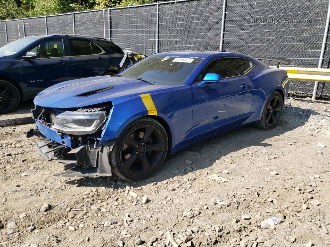 2017 Chevrolet Camaro Ss Blue vin: 1G1FF1R74H0191800