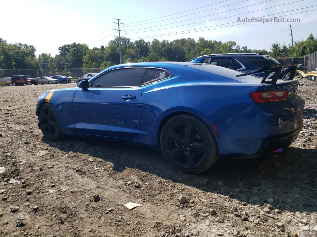 2017 Chevrolet Camaro Ss Blue vin: 1G1FF1R74H0191800