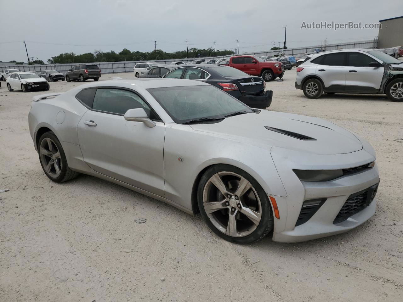 2018 Chevrolet Camaro Ss Silver vin: 1G1FF1R75J0122135