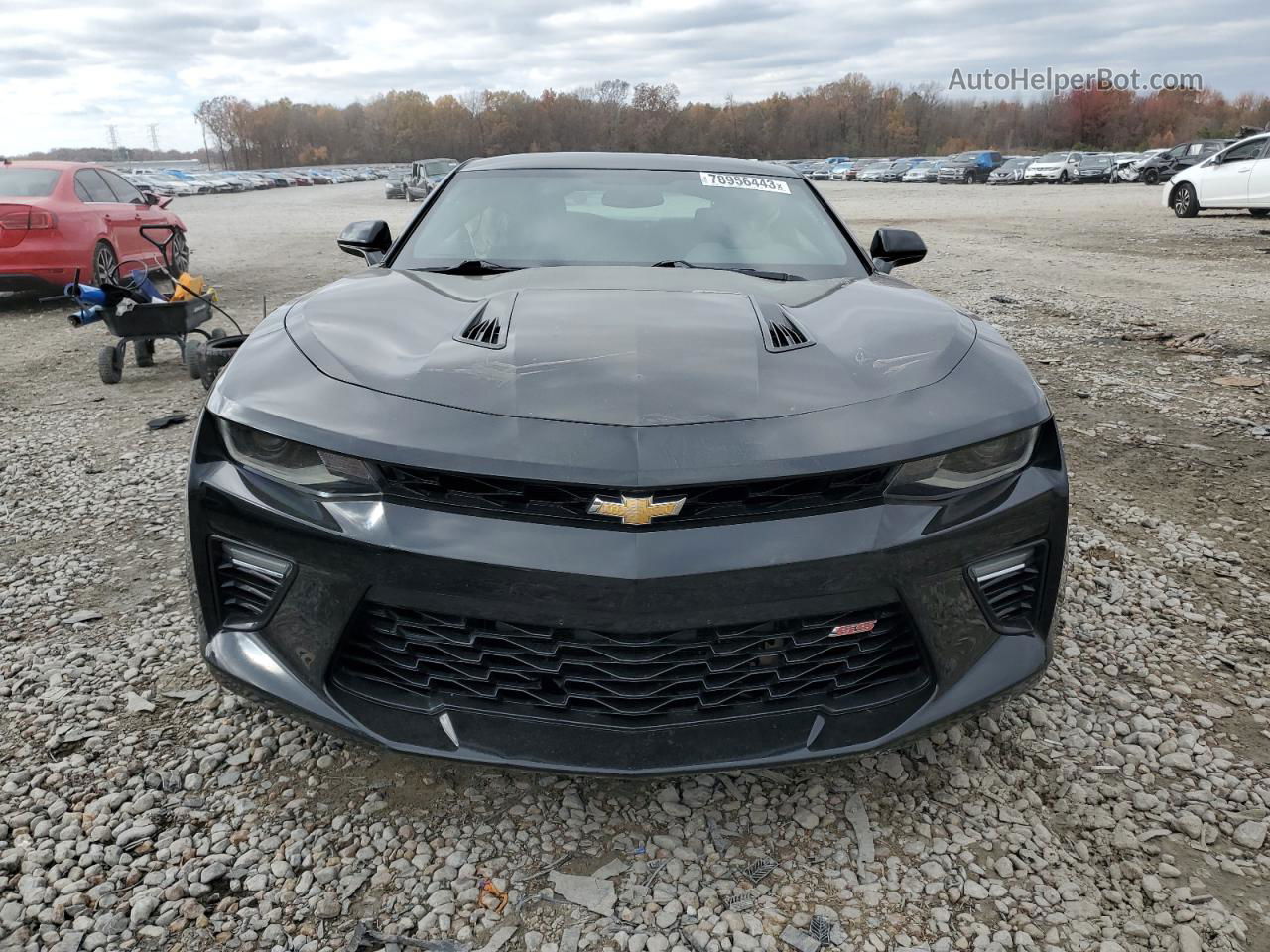 2018 Chevrolet Camaro Ss Black vin: 1G1FF1R75J0126041