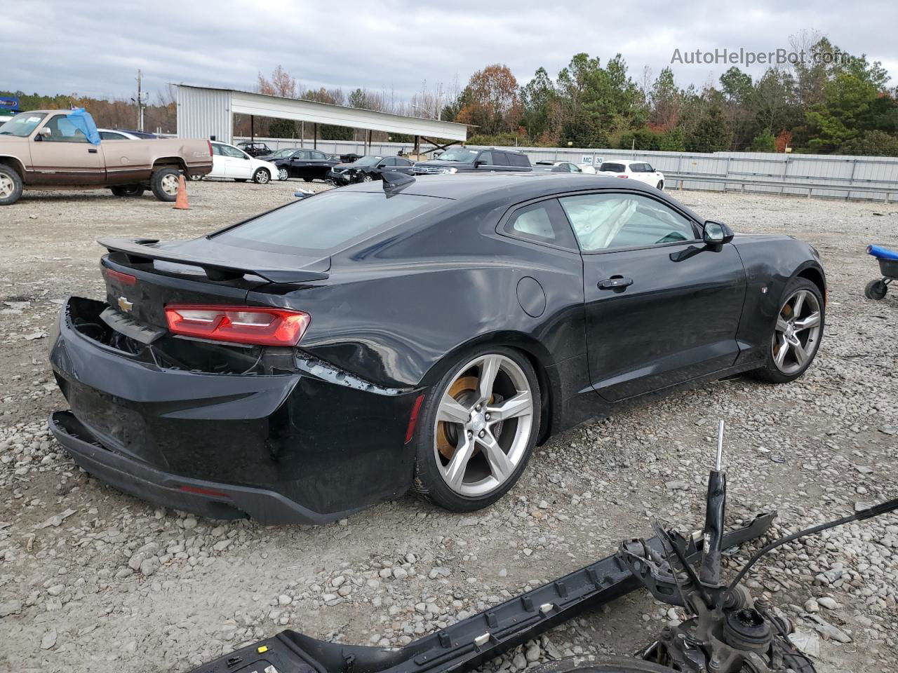 2018 Chevrolet Camaro Ss Black vin: 1G1FF1R75J0126041