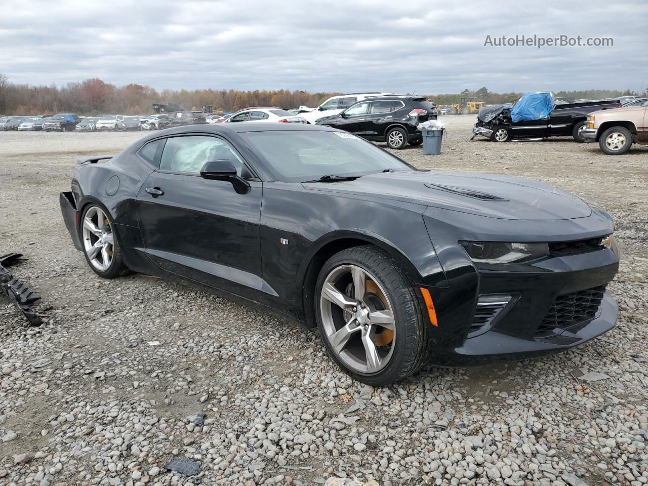 2018 Chevrolet Camaro Ss Black vin: 1G1FF1R75J0126041